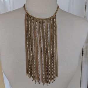 Dangly gold statement necklace | sophia & …